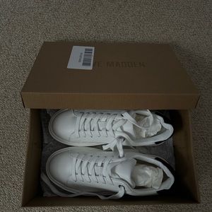 Steve Madden Catcher Sneakers (brand new with box) - white/black, size 6